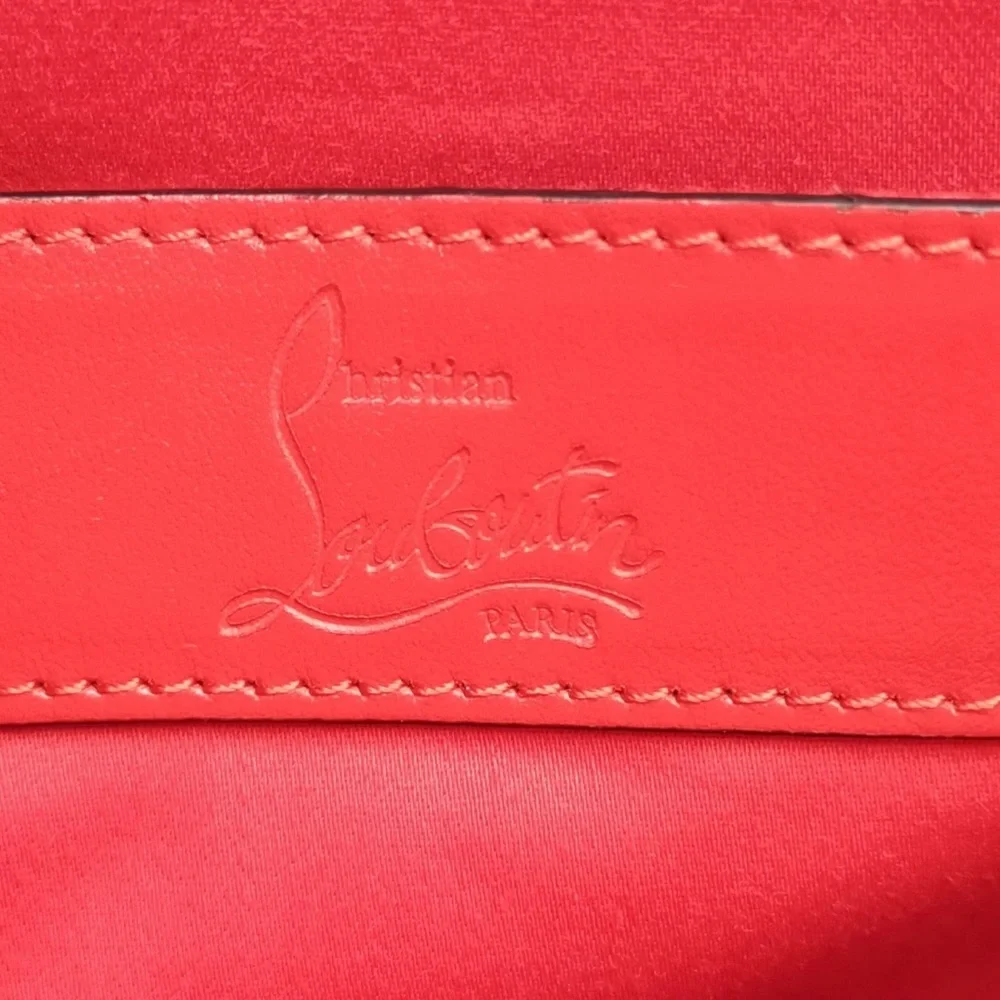 AUTH Christian Louboutin Bag • Crossbody in Black and Red Leather, Authentic